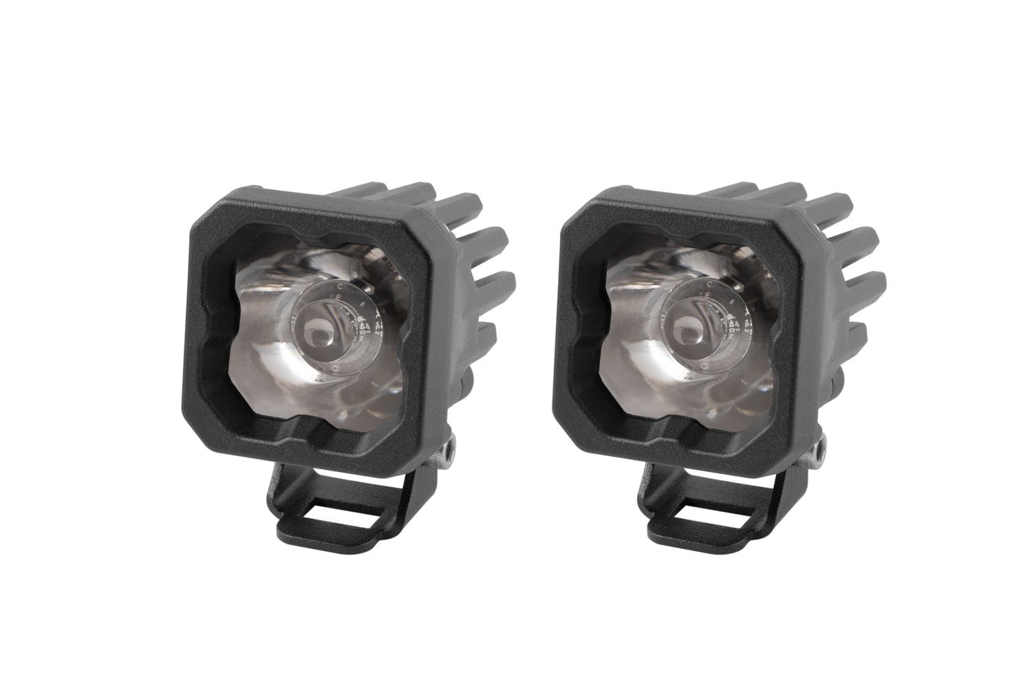 Diode Dynamics Flood / Cool White (6000K) Stage Series C1 White Pro Standard LED Pod (Pair)