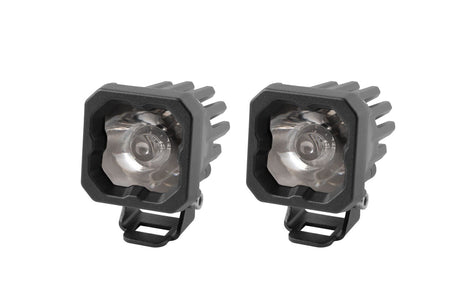 Diode Dynamics Flood / Cool White (6000K) Stage Series C1 White Pro Standard LED Pod (Pair)