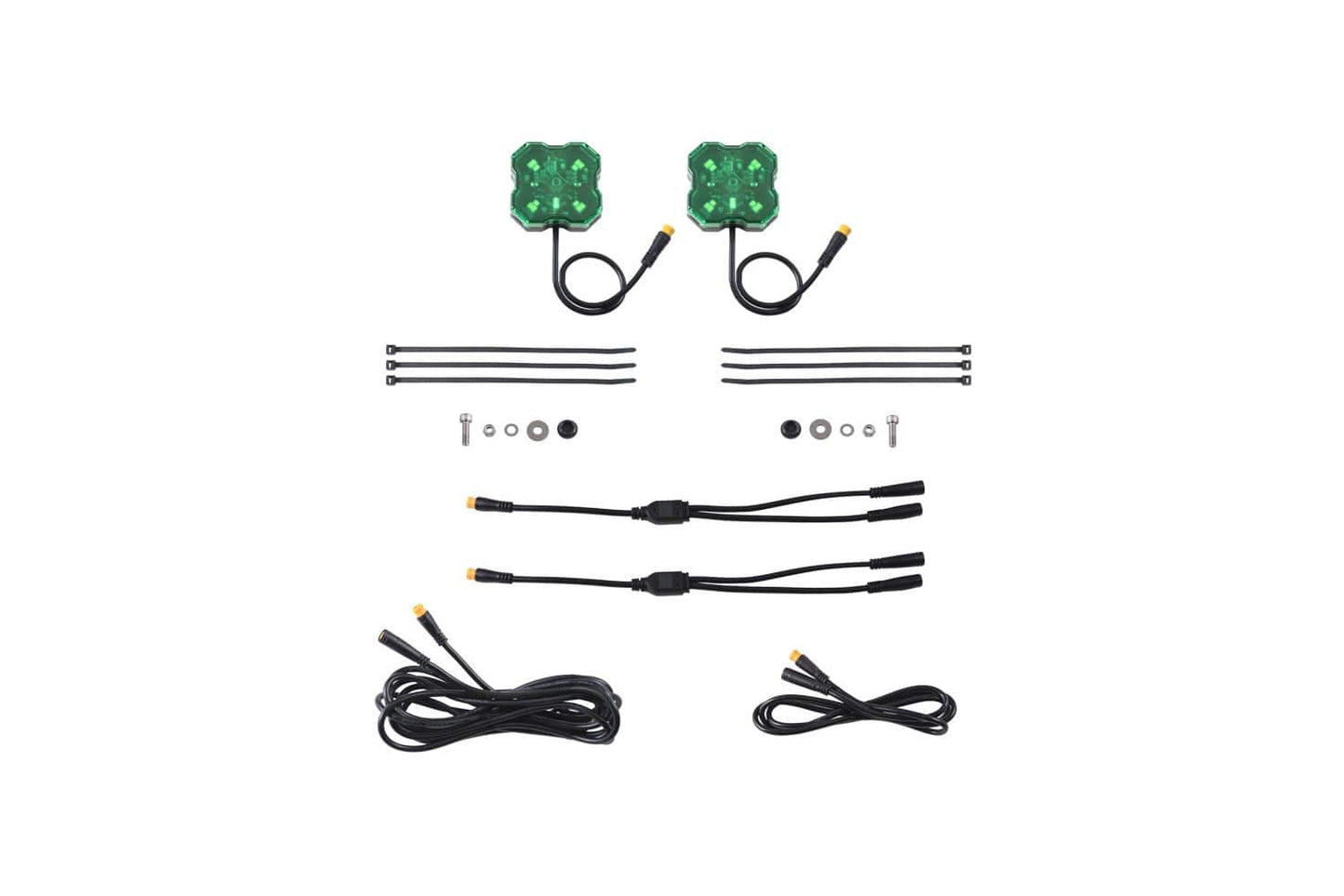 Diode Dynamics Green Stage Series Single-Color LED Rock Light (Add-On 2-Pack)