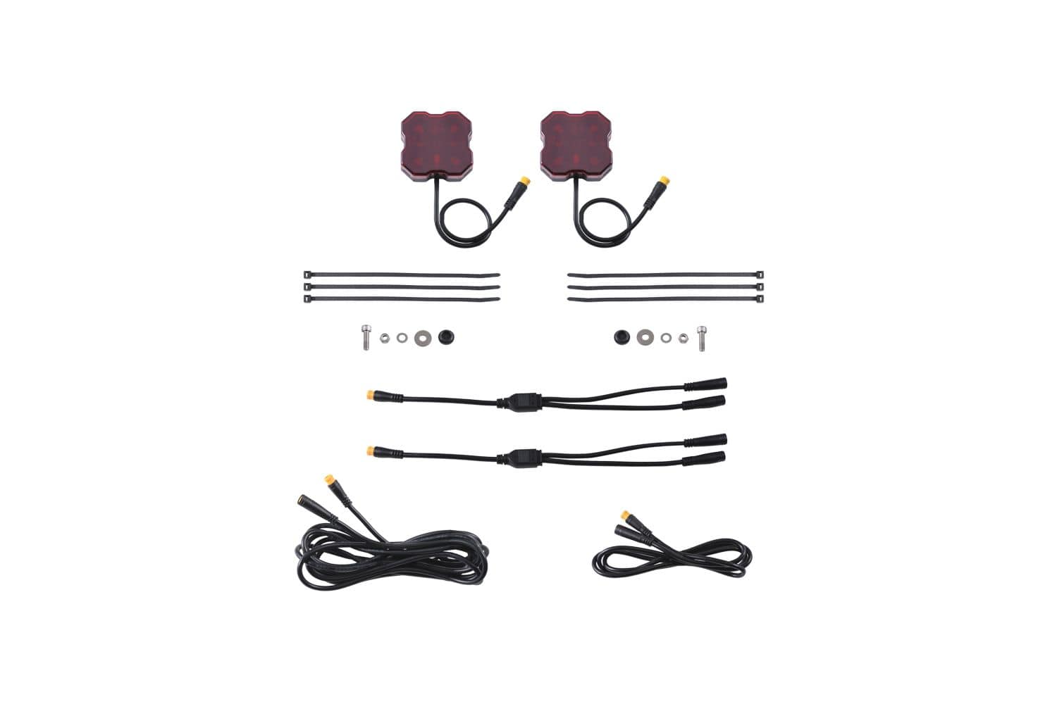 Diode Dynamics Red Stage Series Single-Color LED Rock Light (Add-On 2-Pack)