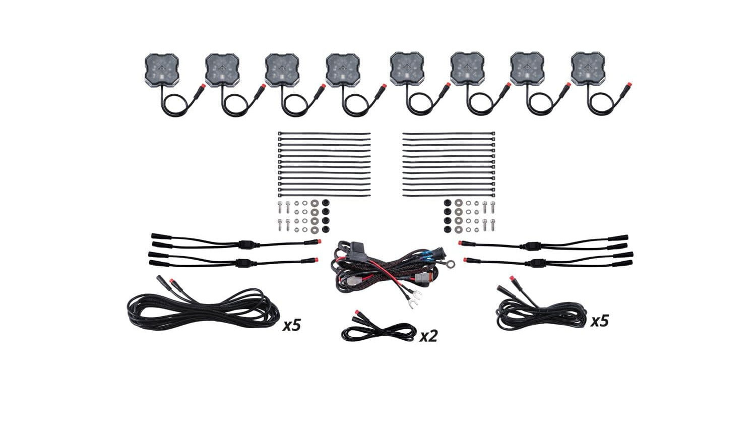 Diode Dynamics RGBW / No / No Stage Series LED Rock Light Kit For 2024 Toyota Tacoma