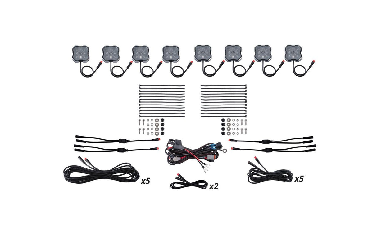 Diode Dynamics RGBW / No / No Stage Series LED Rock Light Kit For 2024 Toyota Tacoma