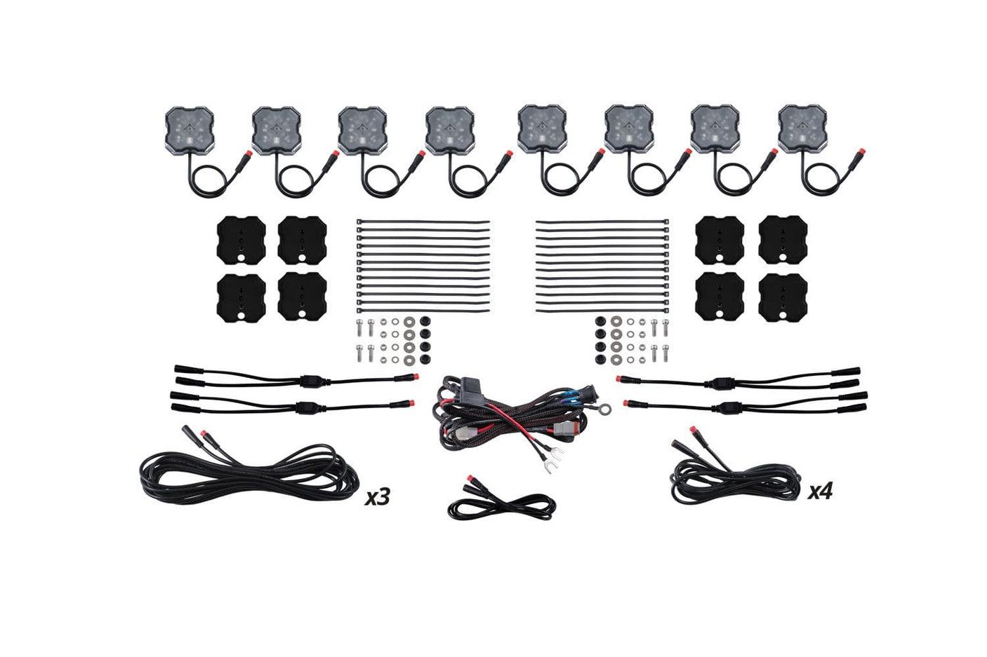 Diode Dynamics RGBW / Yes / No Stage Series LED Rock Light Kit For 2024 Toyota Tacoma