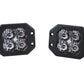 Stage Series 3" SAE/DOT White Sport Flush Mount LED Pod (Pair)