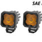Diode Dynamics SAE Fog / Amber Stage Series C1 Yellow SAE Fog Standard LED Pod (Pair)