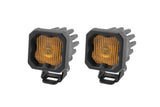 Diode Dynamics SAE Fog / Amber Stage Series C1 Yellow SAE Fog Standard LED Pod (Pair)