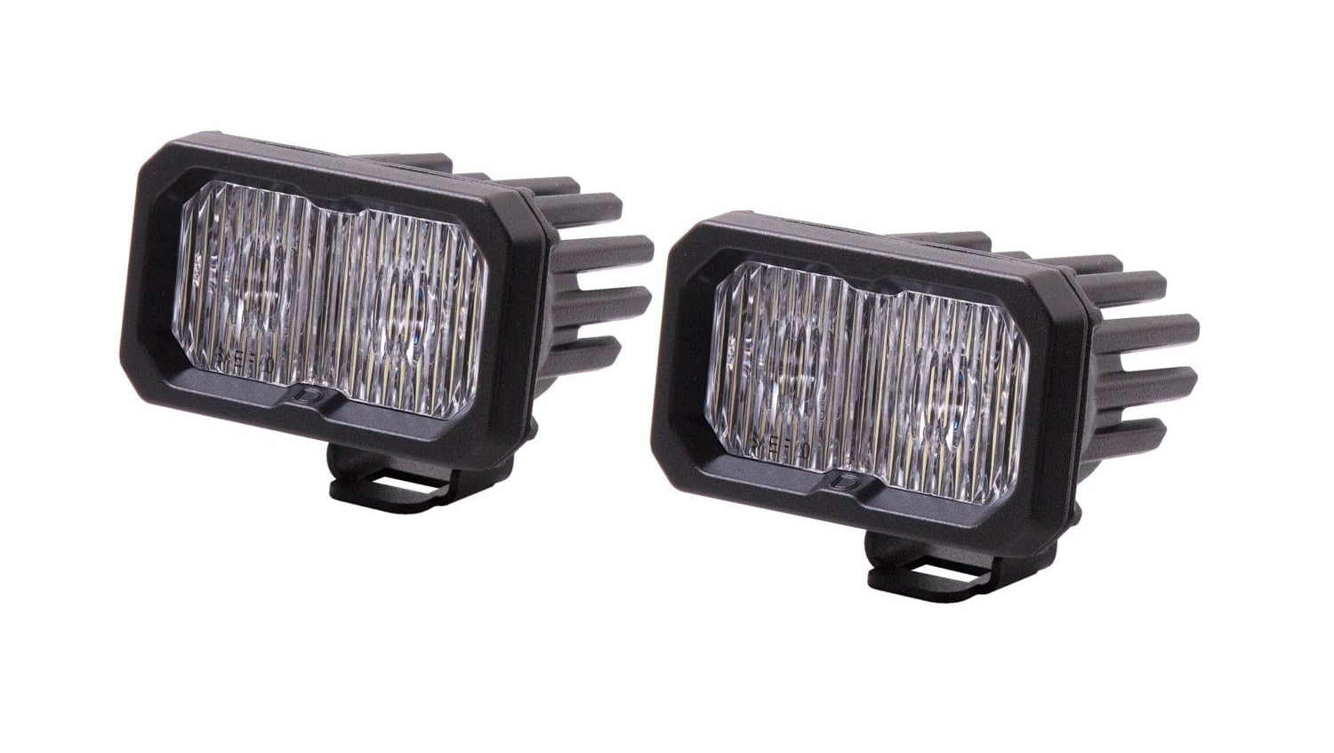 Diode Dynamics SAE Fog / Cool White (6000K) Stage Series 2" SAE/DOT White Sport Standard LED Pod (Pair)