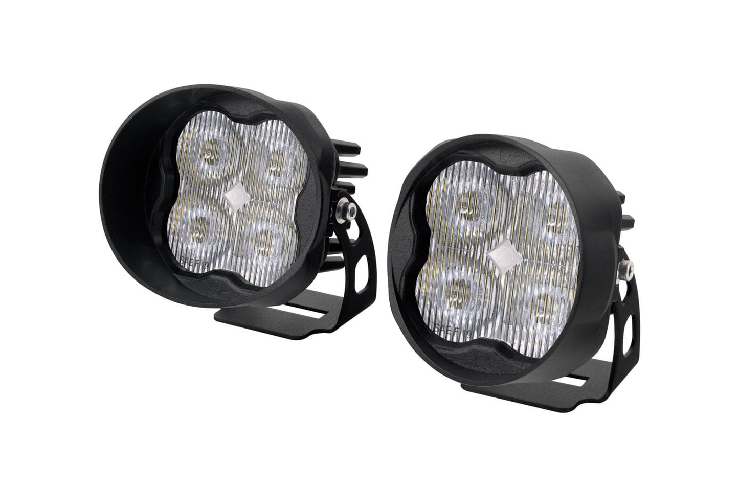 Diode Dynamics SAE Fog / N/A Stage Series 3" SAE/DOT White Sport Angled LED Pod (Pair)