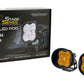 Diode Dynamics SAE Fog / N/A Stage Series 3" SAE Yellow Max Angled LED Pod (Pair)