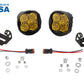 Diode Dynamics SAE Fog / N/A Stage Series 3" SAE Yellow Pro Angled LED Pod (Pair)