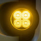 Diode Dynamics SAE Fog / N/A Stage Series 3" SAE Yellow Pro Angled LED Pod (Pair)