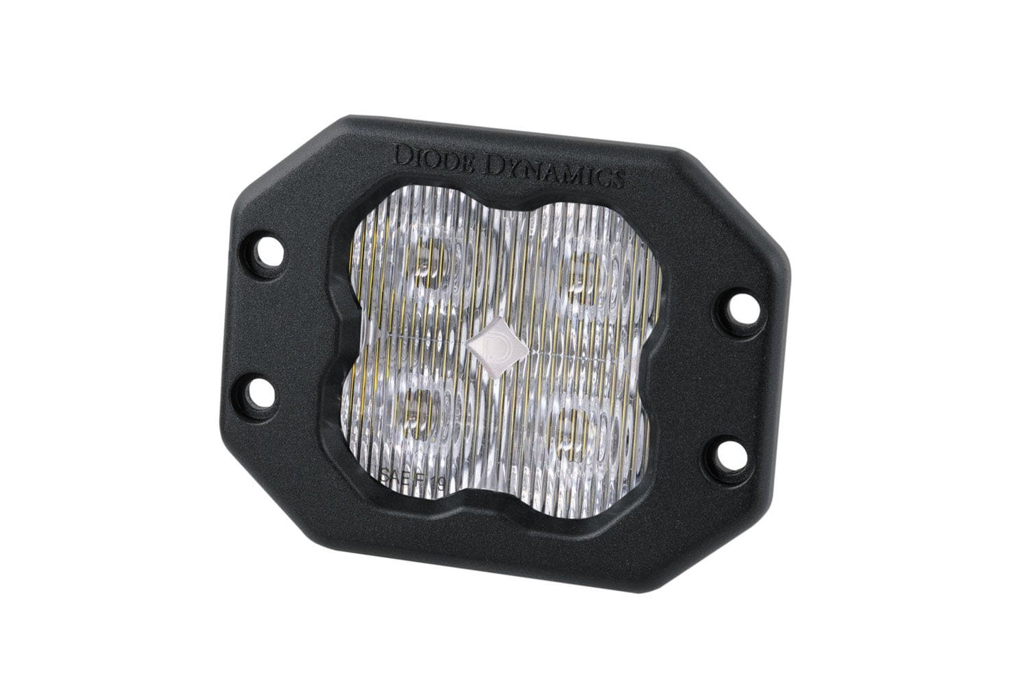 Diode Dynamics SAE Fog / None Stage Series 3" SAE/DOT White Sport Flush Mount LED Pod (One)