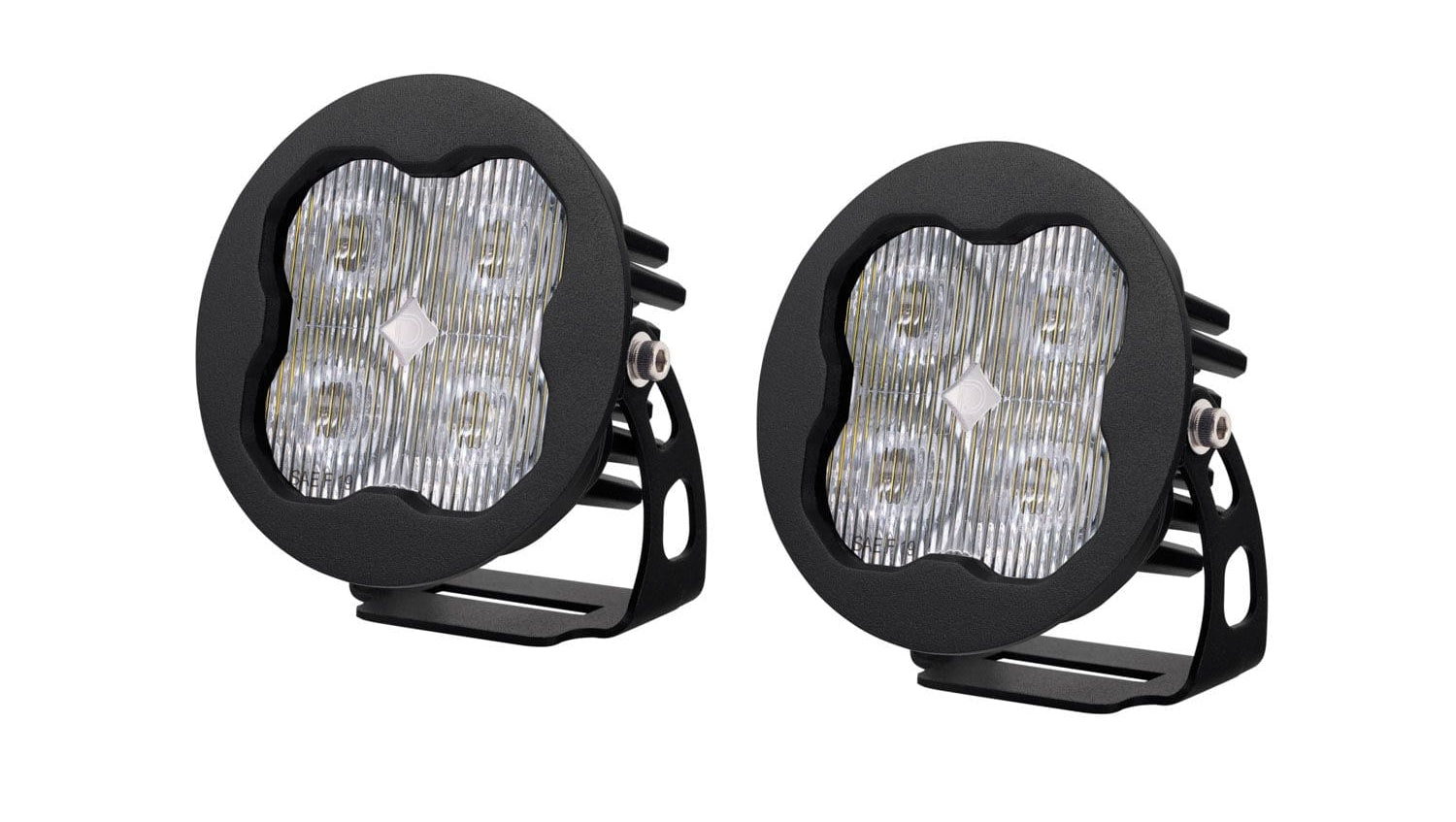 Diode Dynamics SAE Fog / None Stage Series 3" SAE/DOT White Sport Round LED Pod (Pair)