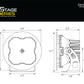 Diode Dynamics SAE Fog / None Stage Series 3" SAE White Max Round LED Pod (One)