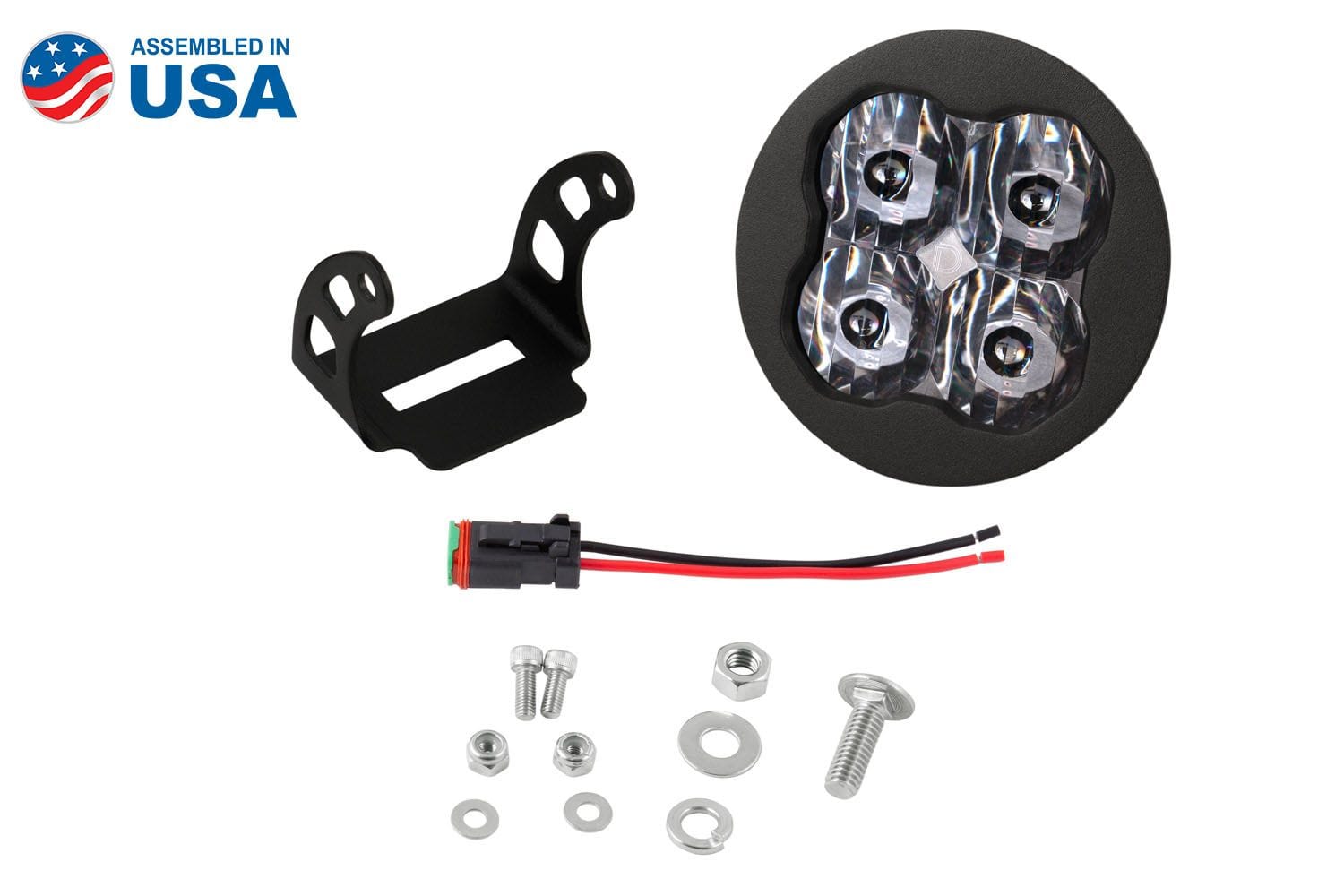 Diode Dynamics SAE Fog / None Stage Series 3" SAE White Max Round LED Pod (One)