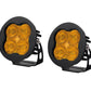 Diode Dynamics SAE Fog / None Stage Series 3" SAE Yellow Max Round LED Pod (Pair)