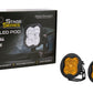 Diode Dynamics SAE Fog / None Stage Series 3" SAE Yellow Max Round LED Pod (Pair)