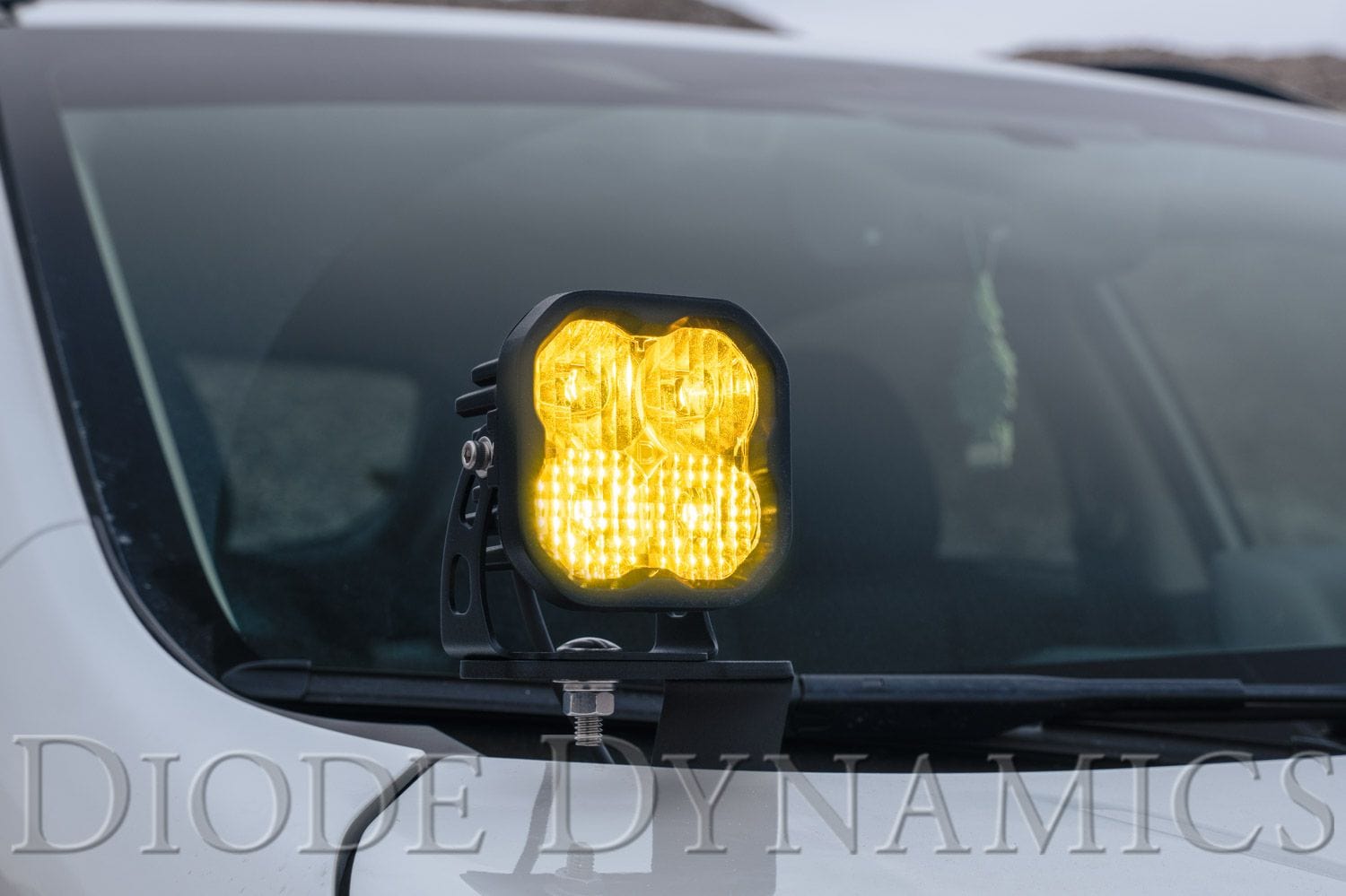 Diode Dynamics SAE Fog / None Stage Series 3" SAE Yellow Pro Round LED Pod (One)