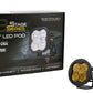 Diode Dynamics SAE Fog / None Stage Series 3" SAE Yellow Pro Round LED Pod (One)