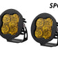 Diode Dynamics SAE Fog / None Stage Series 3" SAE Yellow Sport Round LED Pod (Pair)