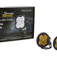 Diode Dynamics SAE Fog / None Stage Series 3" SAE Yellow Sport Round LED Pod (Pair)