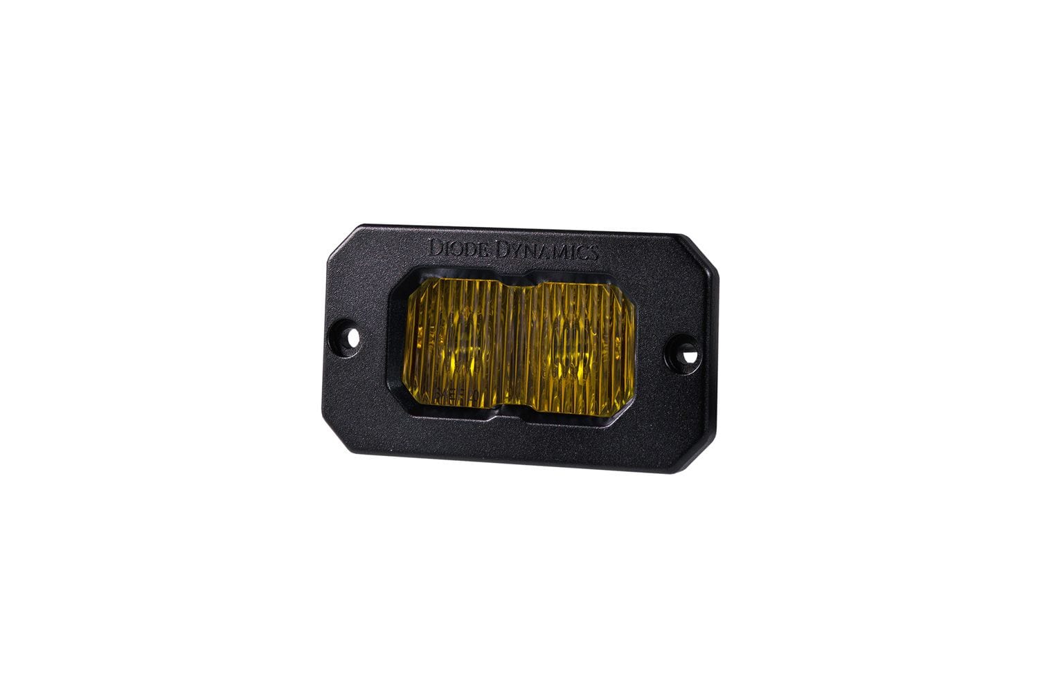 Diode Dynamics SAE Fog Stage Series 2" SAE Yellow Sport Flush Mount LED Pod (One)
