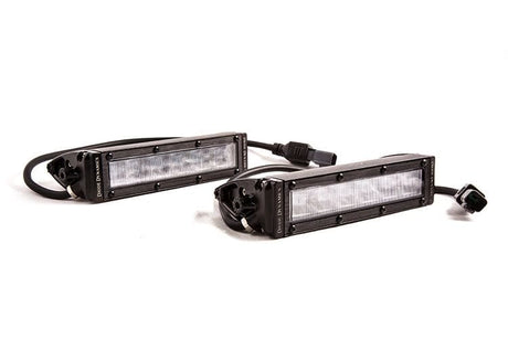 Diode Dynamics SAE Fog Stage Series 6" SAE/DOT White Light Bar (Pair)