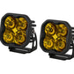 Diode Dynamics Spot / Amber Stage Series 3" SAE Yellow Pro LED Pod (Pair)