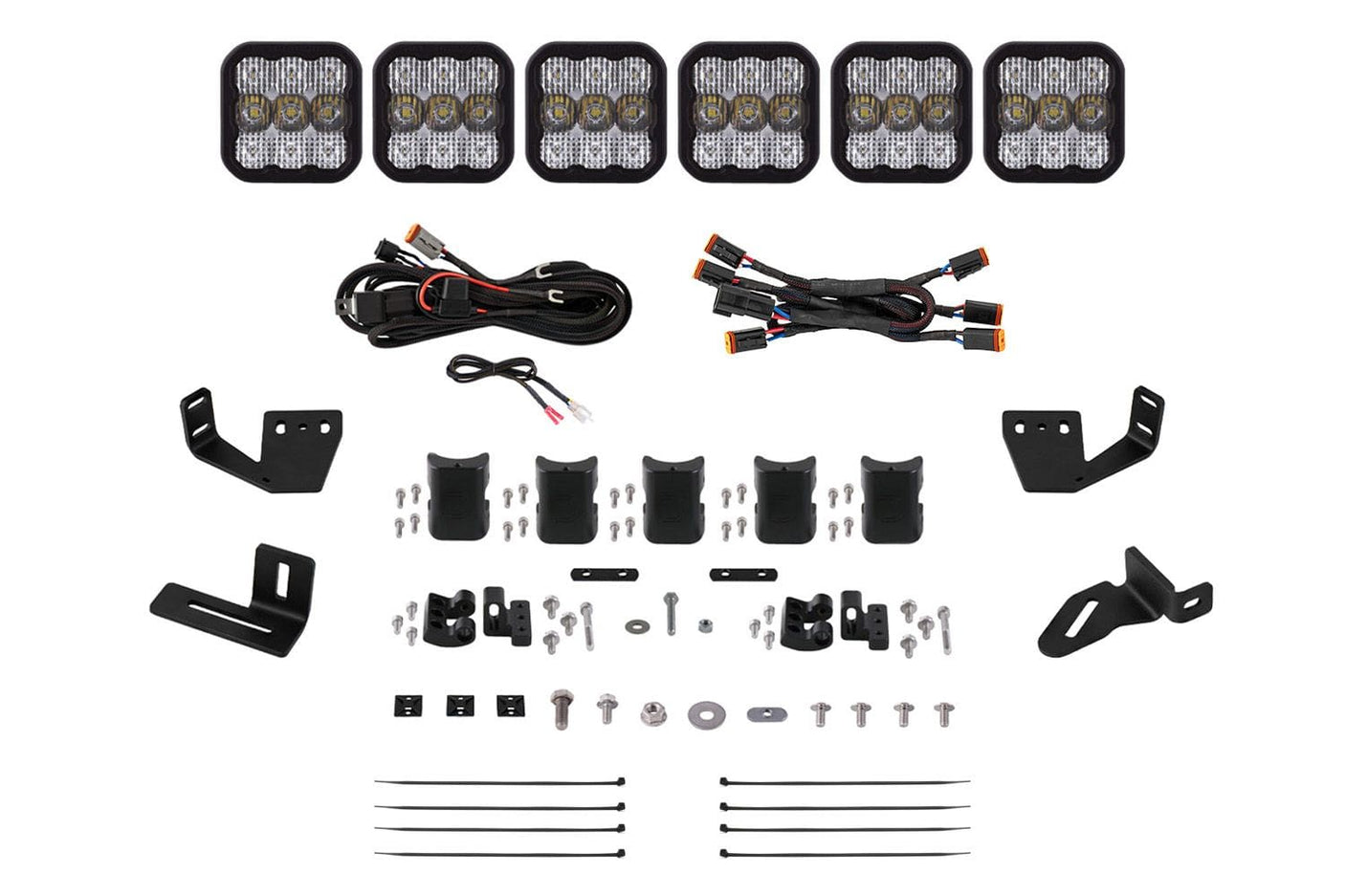 Diode Dynamics SS5 CrossLink Lightbar Kit For Prinsu/Sherpa Roof Racks