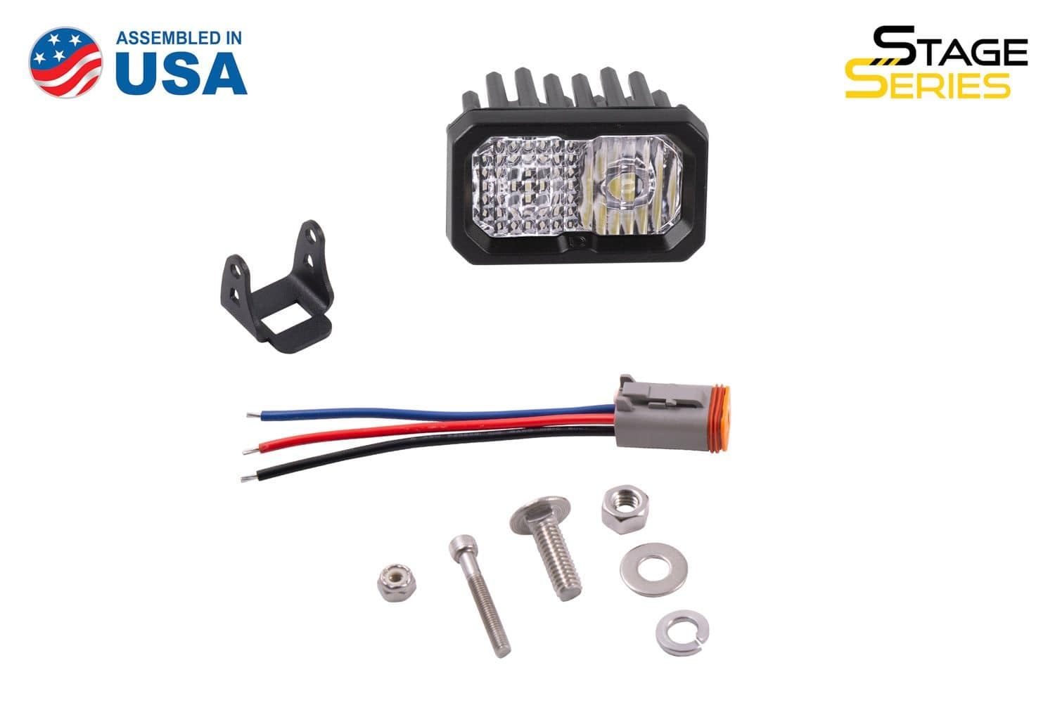 Diode Dynamics Stage Series 2" SAE/DOT White Sport Standard LED Pod (One)