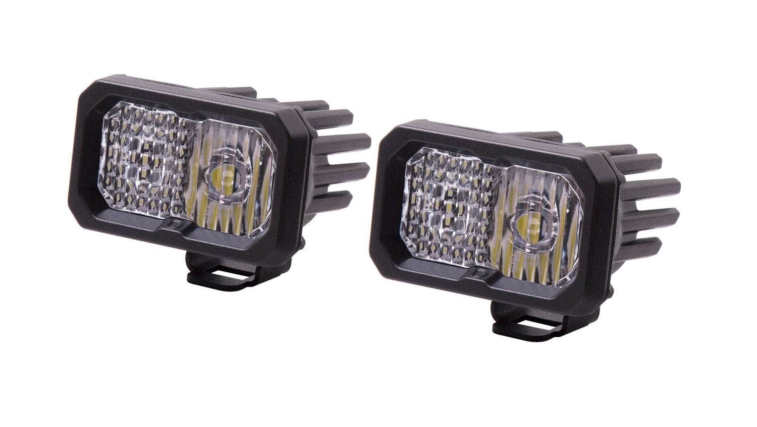 Diode Dynamics Stage Series 2" SAE/DOT White Sport Standard LED Pod (Pair)