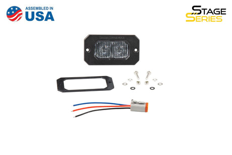 Diode Dynamics Stage Series 2" SAE White Sport Flush Mount LED Pod (One)