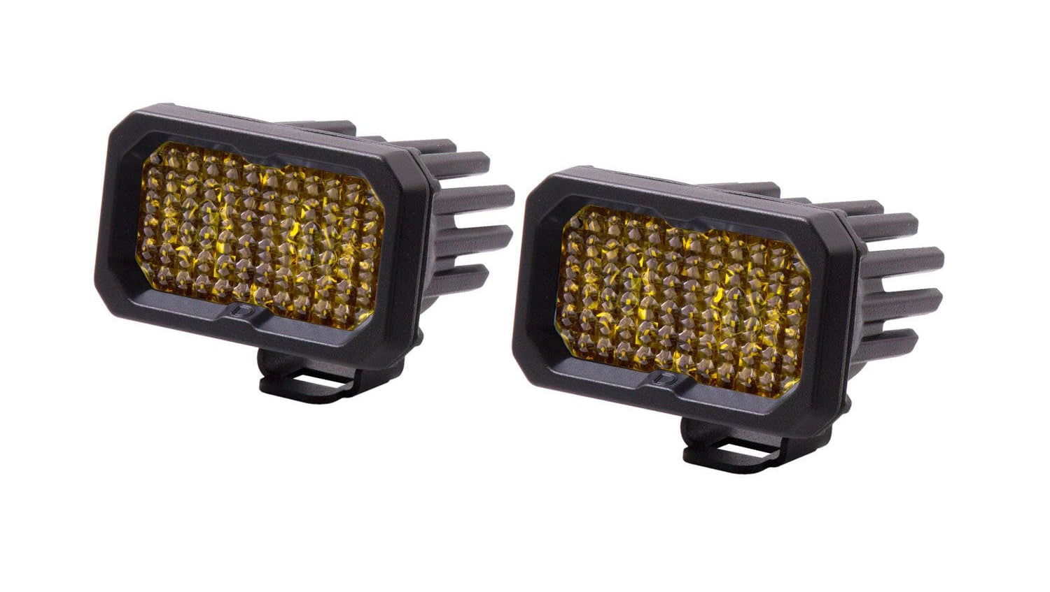 Diode Dynamics Stage Series 2" SAE Yellow Pro Standard LED Pod (Pair)