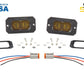 Diode Dynamics Stage Series 2" SAE Yellow Sport Flush Mount LED Pod (Pair)