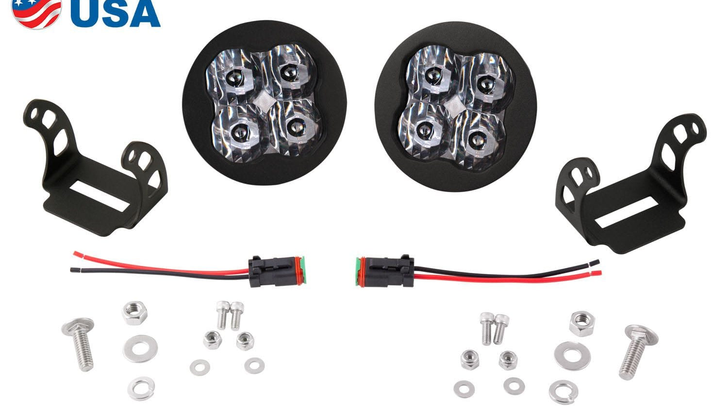 Diode Dynamics Stage Series 3" SAE/DOT White Pro Round LED Pod (Pair)