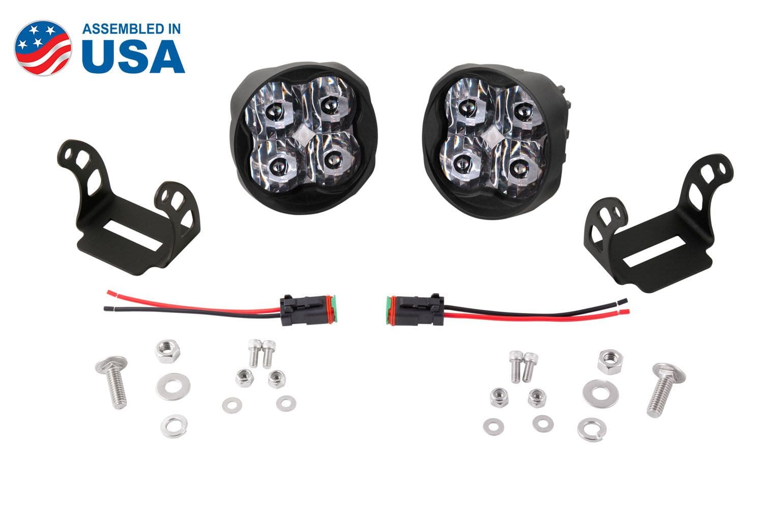 Diode Dynamics Stage Series 3" SAE/DOT White Sport Angled LED Pod (Pair)