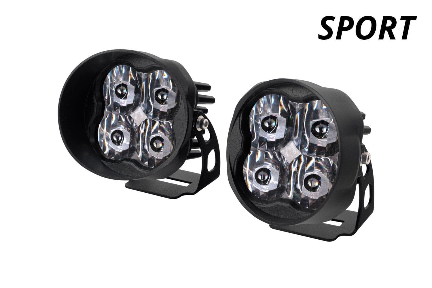 Diode Dynamics Stage Series 3" SAE/DOT White Sport Angled LED Pod (Pair)