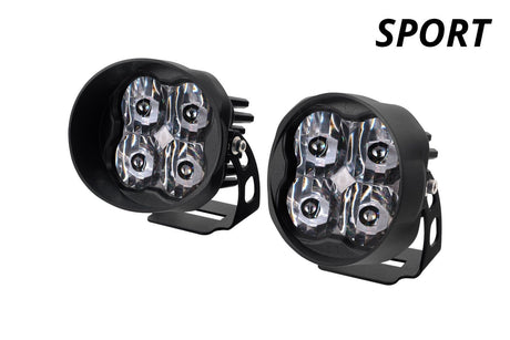 Diode Dynamics Stage Series 3" SAE/DOT White Sport Angled LED Pod (Pair)