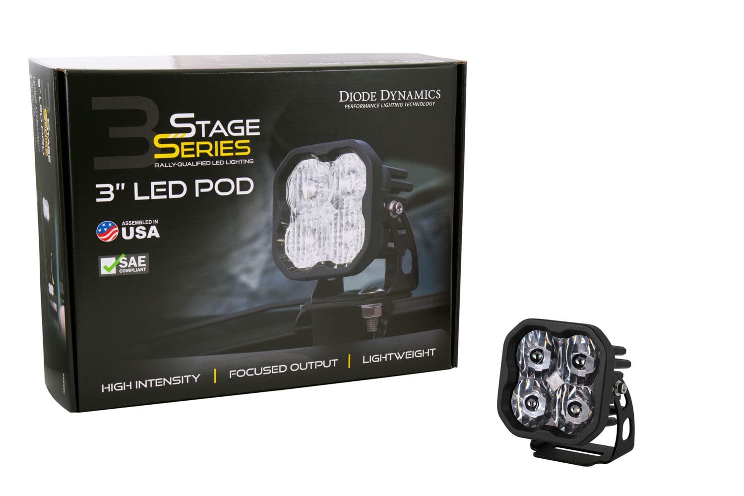 Diode Dynamics Stage Series 3" SAE/DOT White Sport LED Pod (One)