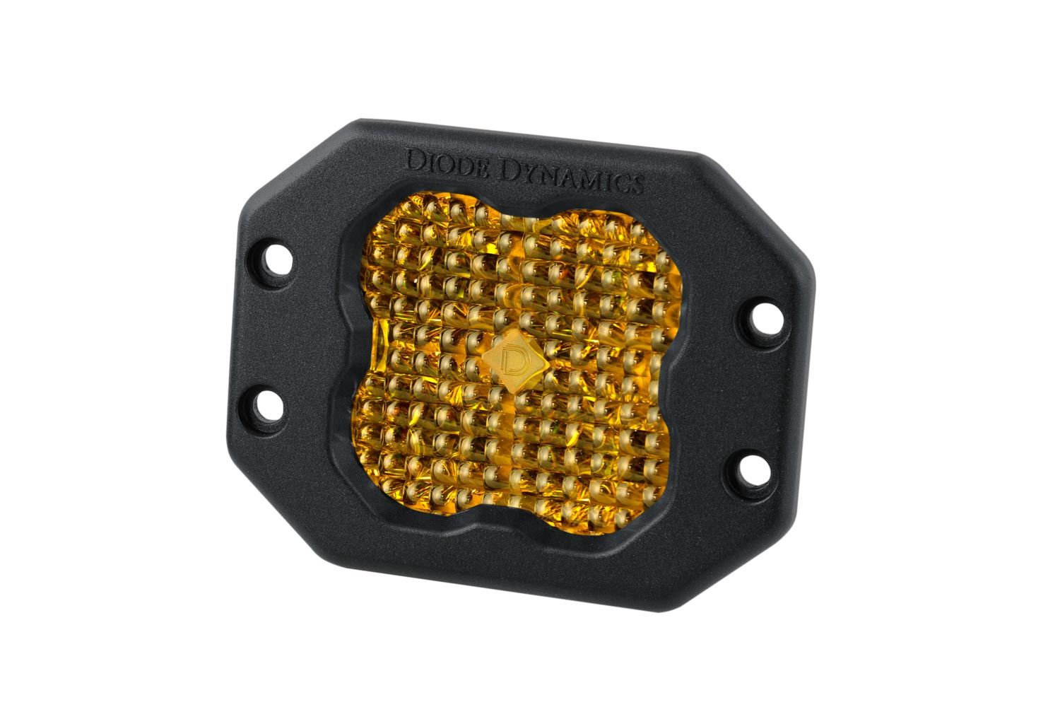 Diode Dynamics Stage Series 3" SAE Yellow Pro Flush Mount LED Pod (One)