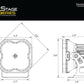 Diode Dynamics Stage Series 3" SAE Yellow Pro LED Pod (Pair)