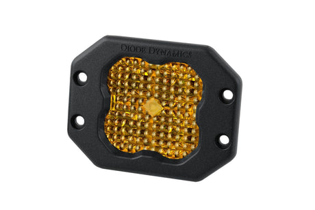 Diode Dynamics Stage Series 3" SAE Yellow Sport Flush Mount LED Pod (One)