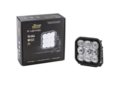 Diode Dynamics Stage Series 5" White Sport LED Pod (One)