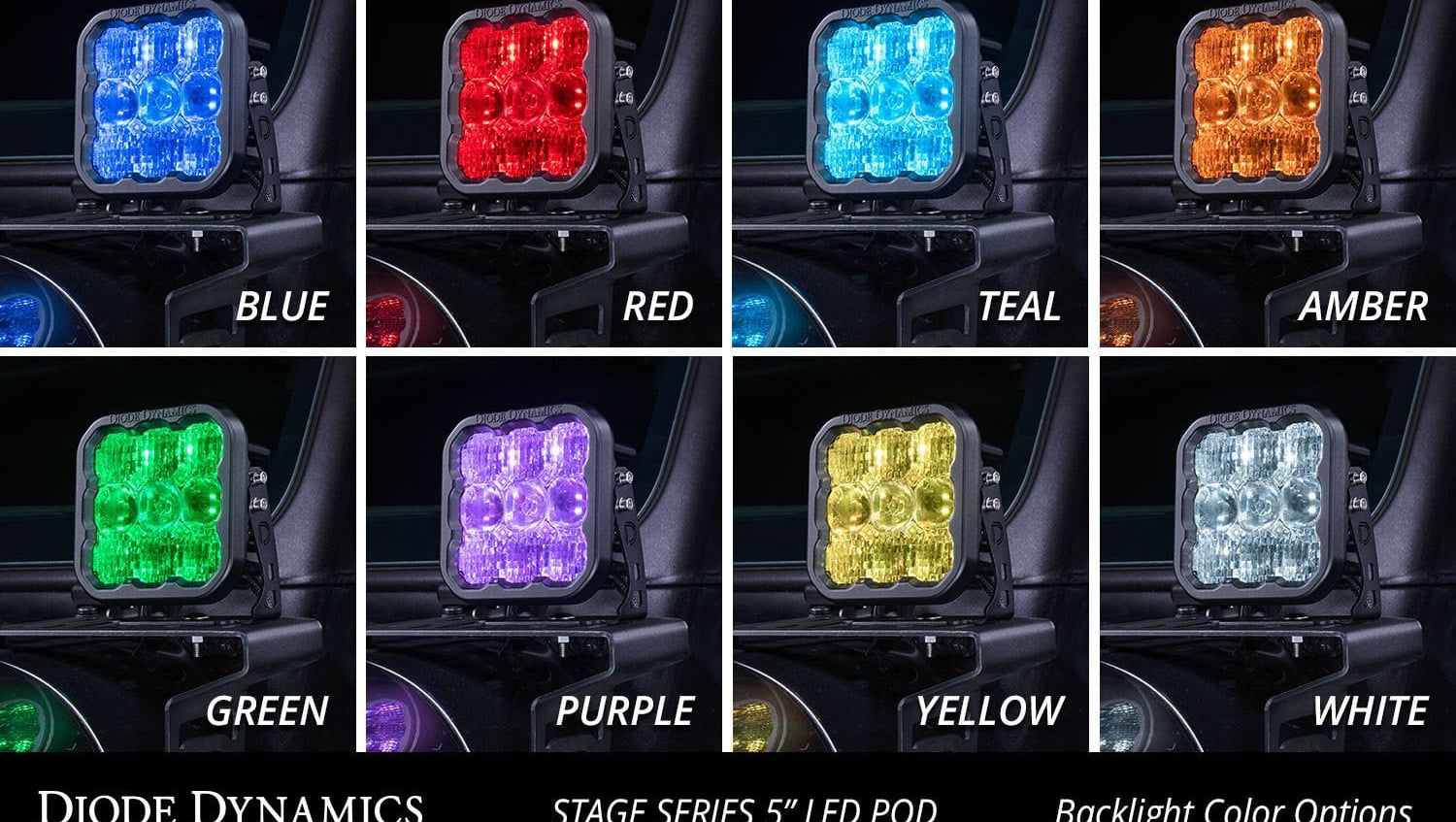 Diode Dynamics Stage Series 5" White Sport LED Pod (Pair)