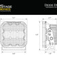 Diode Dynamics Stage Series 5" Yellow Sport LED Pod (Pair)