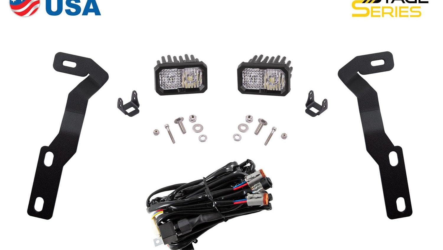 Diode Dynamics Stage Series Backlit Ditch Light Kit For 2016-2023 Toyota Tacoma