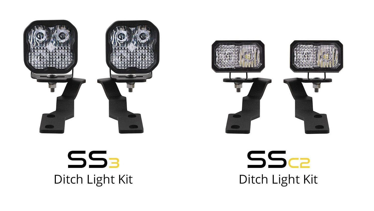 Diode Dynamics Stage Series Backlit Ditch Light Kit For 2016-2023 Toyota Tacoma