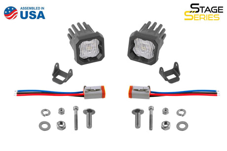 Diode Dynamics Stage Series C1 White SAE Fog Standard LED Pod (Pair)