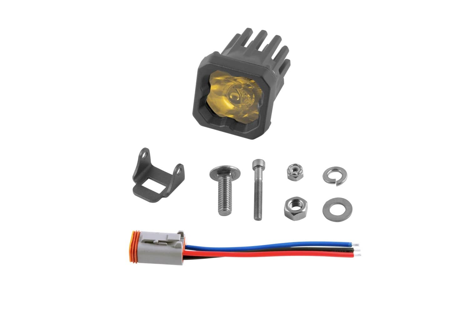 Diode Dynamics Stage Series C1 Yellow Sport Standard LED Pod (One)