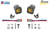 Diode Dynamics Stage Series C1 Yellow Sport Standard LED Pod (Pair)